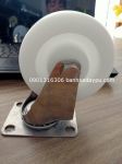 Bánh Xe Đẩy Nylon Càng Inox Xoay 304 Bánh Xe 100x32mm