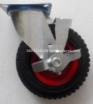Bánh Xe Đẩy Cao Su 250-4 càng 3mm có khóa