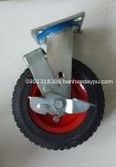 Bánh Xe Đẩy Cao Su 250-4 Càng SSK 200 Có Khóa Xoay 6mm