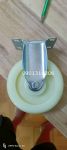 Bánh xe đẩy Nylon trắng 100x32 càng cố định 4inch